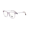 VANROSSI Women's Transparent Purple Eyeglass Frame