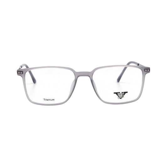 VANROSSI Unisex Grey Rectangular Eyeglass Frame