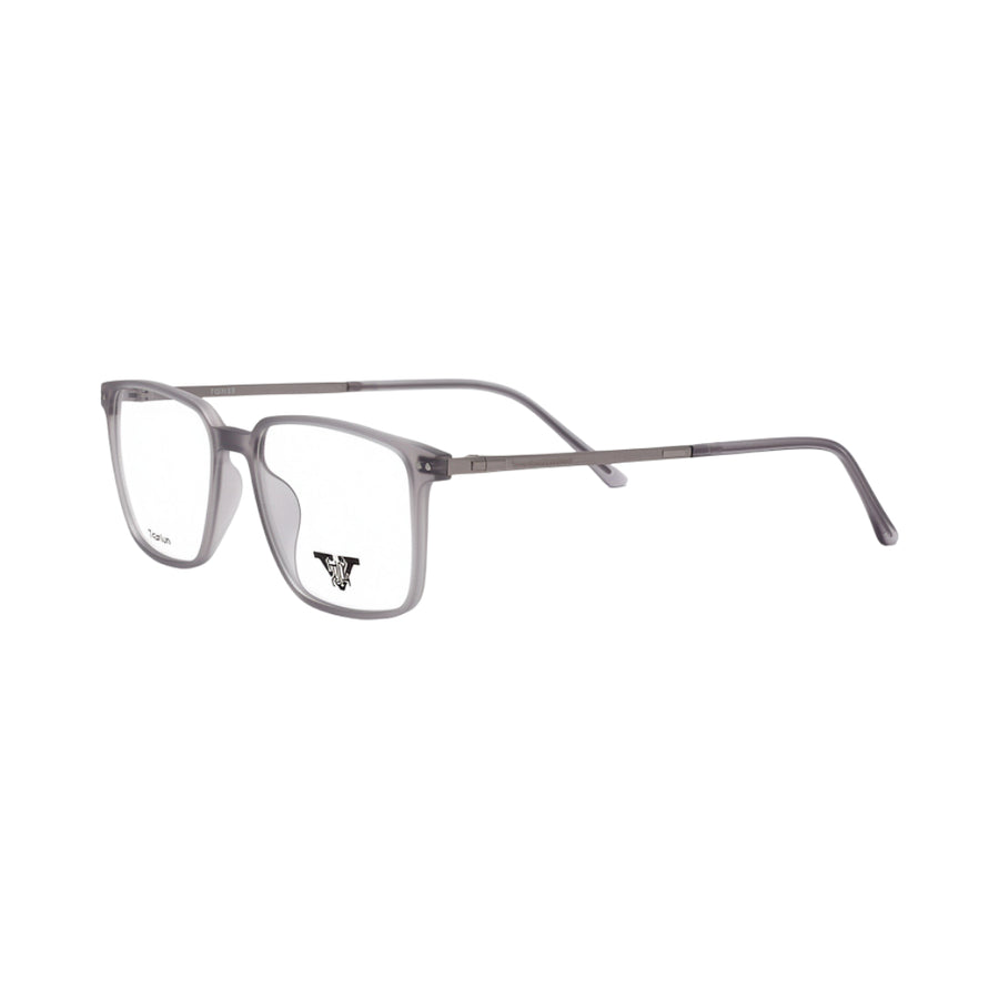 VANROSSI Unisex Grey Rectangular Eyeglass Frame