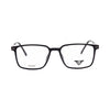 VANROSSI Unisex Black Rectangular Eyeglass Frame