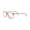 VANROSSI Unisex Caramel Rectangular Eyeglass Frame