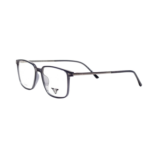 VANROSSI Unisex Dark Grey Rectangular Eyeglass Frame