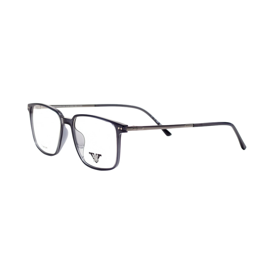 VANROSSI Unisex Dark Grey Rectangular Eyeglass Frame