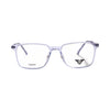 VANROSSI Unisex Crystal Clear Rectangular Eyeglass Frame