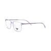 VANROSSI Unisex Crystal Clear Rectangular Eyeglass Frame