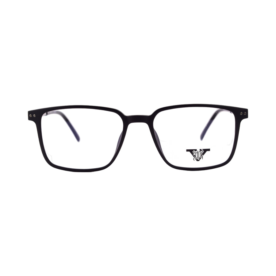 VANROSSI Unisex Black Rectangular Eyeglass Frame