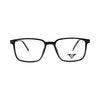 VANROSSI Unisex Black Rectangular Eyeglass Frame