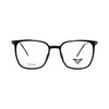 VANROSSI Unisex Black and Gold Wayfarer Eyeglass Frame