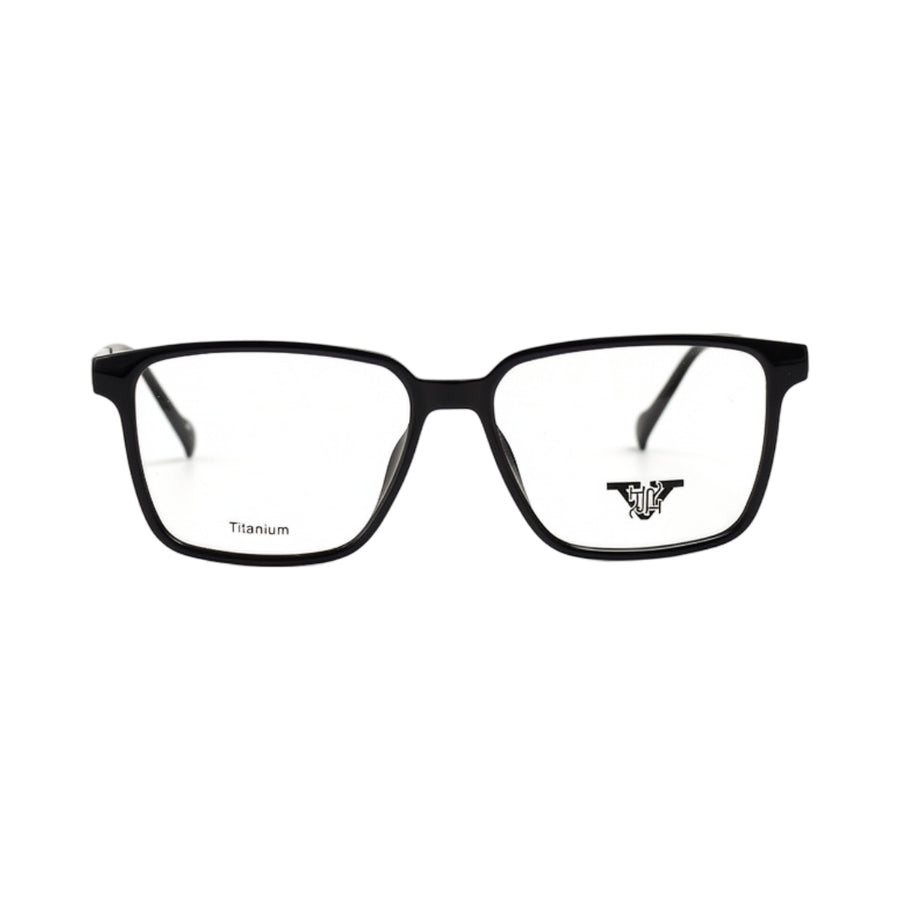 VANROSSI Unisex Black Rectangular Eyeglass Frame