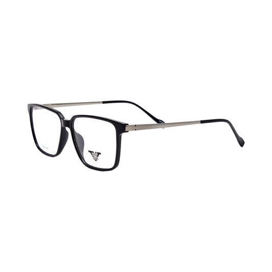 VANROSSI Unisex Black Rectangular Eyeglass Frame