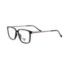 VANROSSI Unisex Black Rectangular Eyeglass Frame