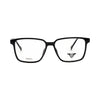 VANROSSI Unisex Black Rectangular Eyeglass Frame