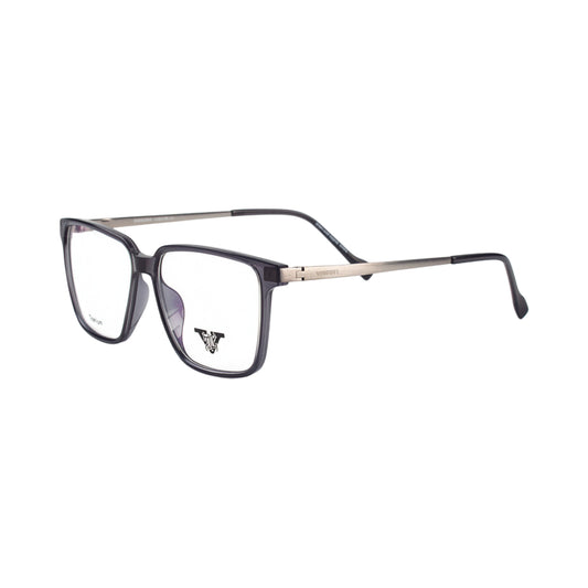 VANROSSI Unisex Dark Grey Rectangular Eyeglass Frame