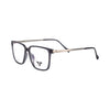 VANROSSI Unisex Dark Grey Rectangular Eyeglass Frame