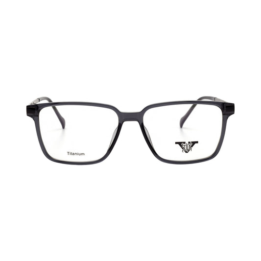 VANROSSI Unisex Dark Grey Rectangular Eyeglass Frame