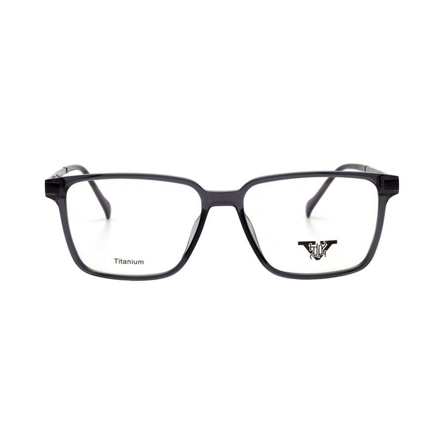VANROSSI Unisex Dark Grey Rectangular Eyeglass Frame