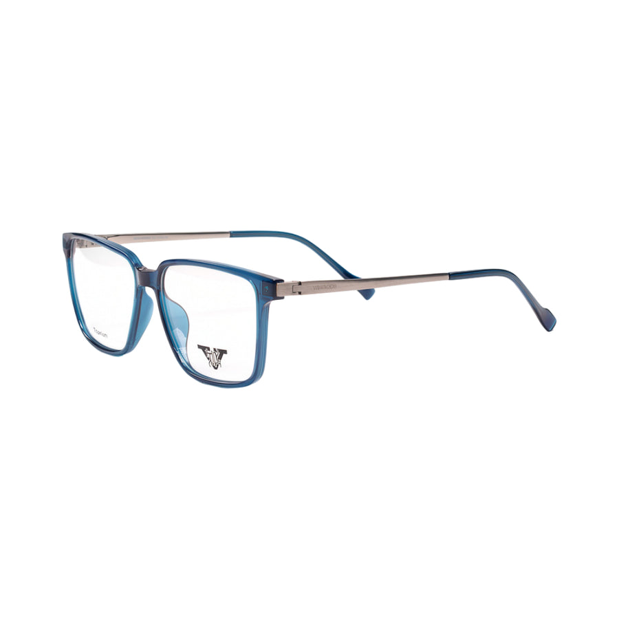 VANROSSI Unisex Blue Rectangular Eyeglass Frame