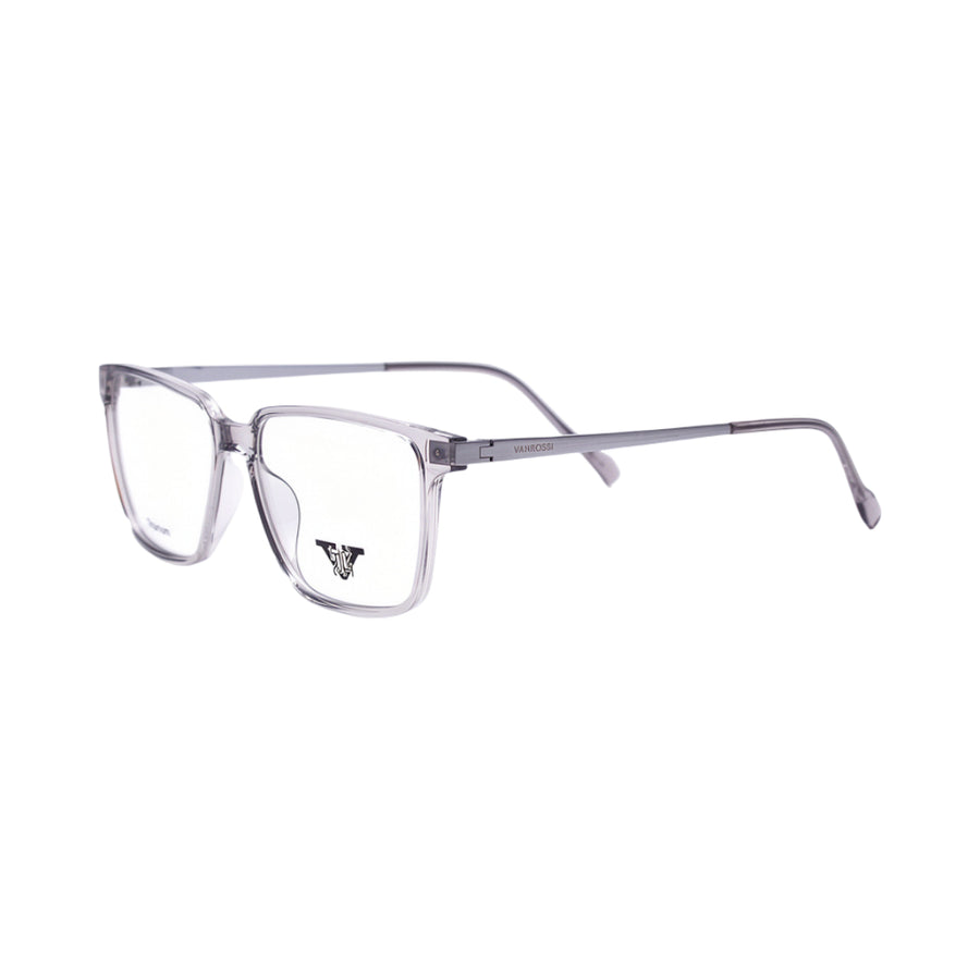 VANROSSI Unisex Light Grey Rectangular Eyeglass Frame