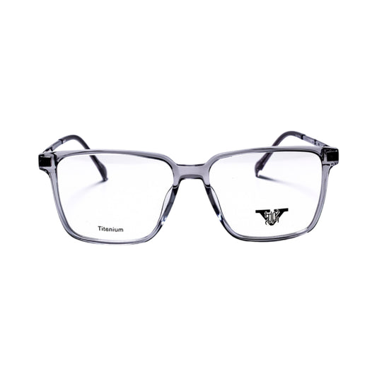 VANROSSI Unisex Light Grey Rectangular Eyeglass Frame
