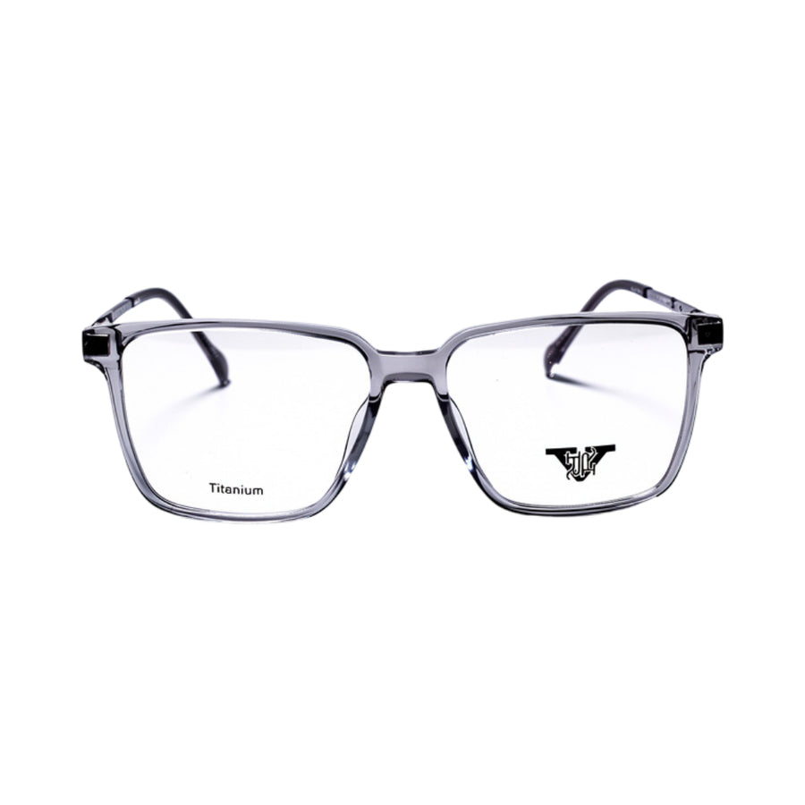VANROSSI Unisex Light Grey Rectangular Eyeglass Frame