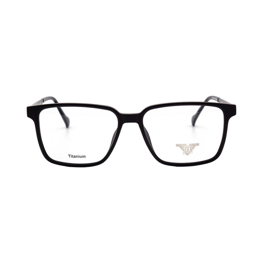 VANROSSI Unisex Black Rectangular Eyeglass Frame