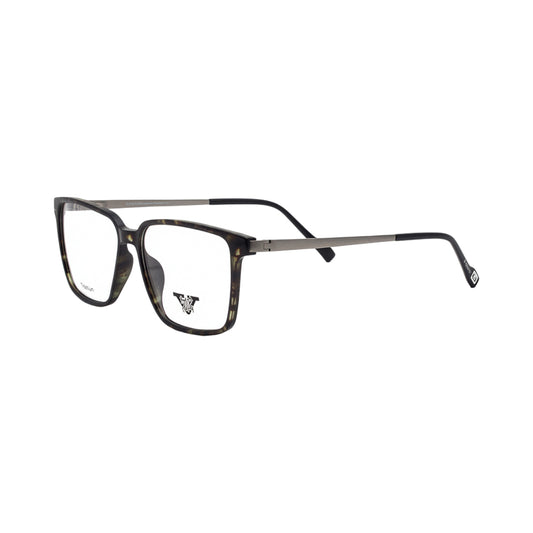 VANROSSI Unisex Black Rectangular Eyeglass Frame