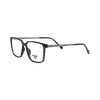 VANROSSI Unisex Black Rectangular Eyeglass Frame