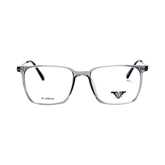 VANROSSI Unisex Grey Rectangular Eyeglass Frame