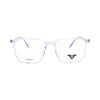 VANROSSI Unisex Crystal Clear Rectangular Eyeglass Frame