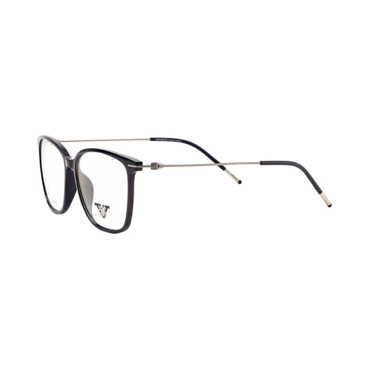 VANROSSI Women's Black Wayfarer Eyeglass Frame