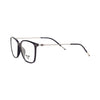 VANROSSI Women's Black Wayfarer Eyeglass Frame