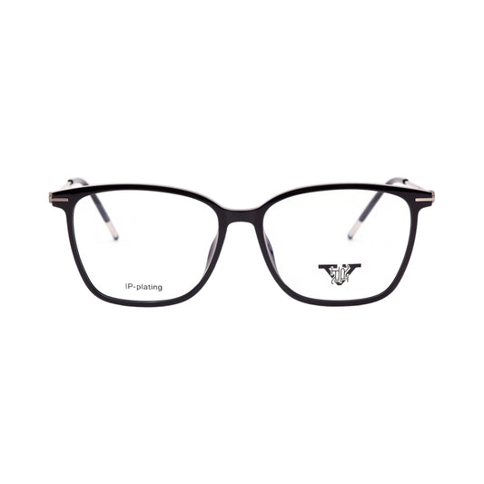 VANROSSI Women's Black Wayfarer Eyeglass Frame