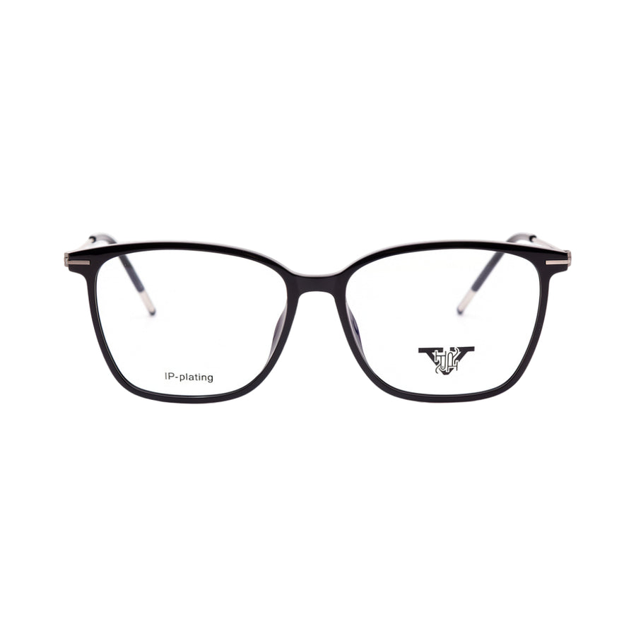 VANROSSI Women's Black Wayfarer Eyeglass Frame