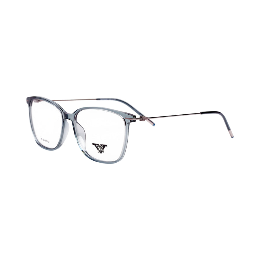 VANROSSI Women's Grey Wayfarer Eyeglass Frame