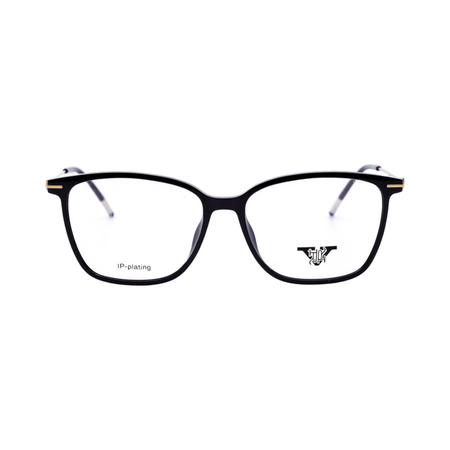 VANROSSI Women's Black Wayfarer Eyeglass Frame