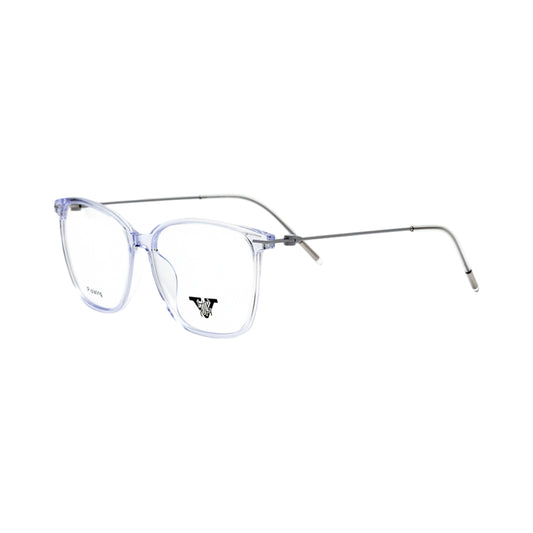 VANROSSI Women's Crystal Clear Wayfarer Eyeglass Frame