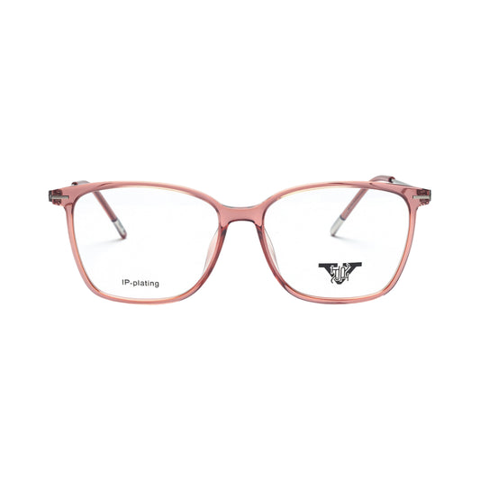 VANROSSI Women's Pink Wayfarer Eyeglass Frame