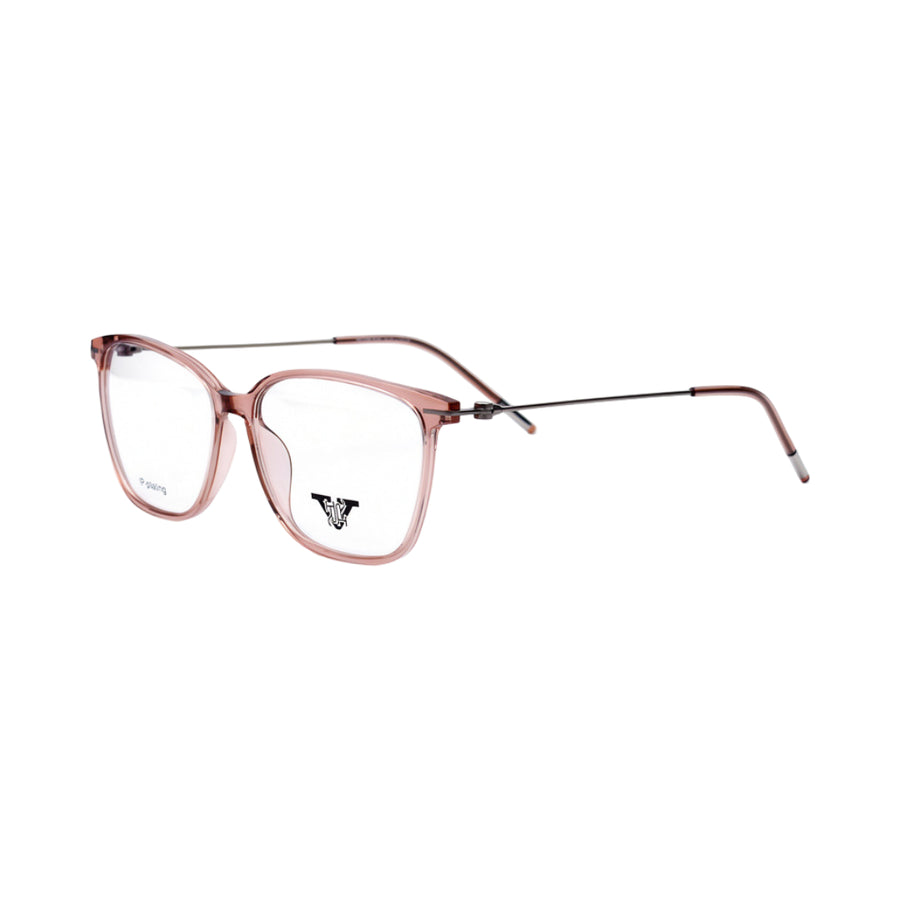 VANROSSI Women's Pink Wayfarer Eyeglass Frame
