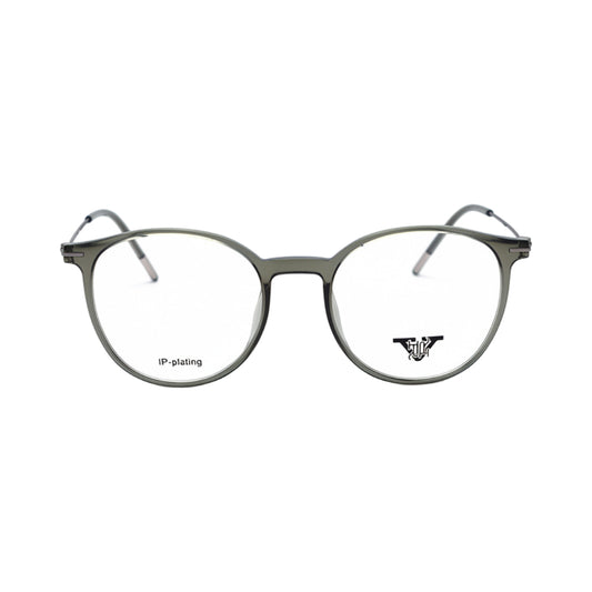 VANROSSI Women's Grey Round Eyeglass Frame