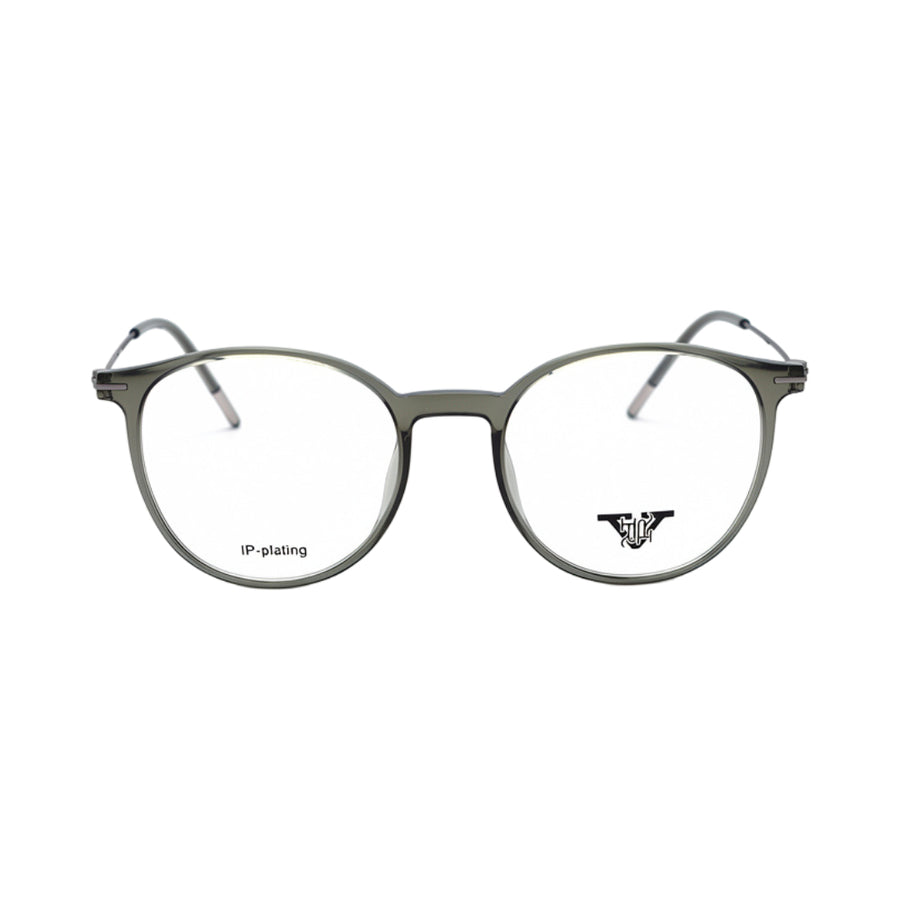 VANROSSI Women's Grey Round Eyeglass Frame