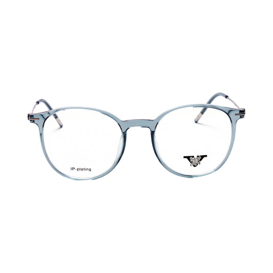 VANROSSI Women's Turquoise Round Eyeglass Frame