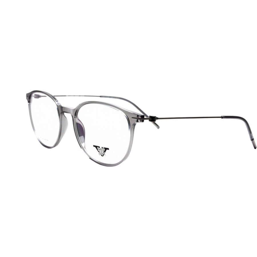 VANROSSI Women's Grey Round Eyeglass Frame