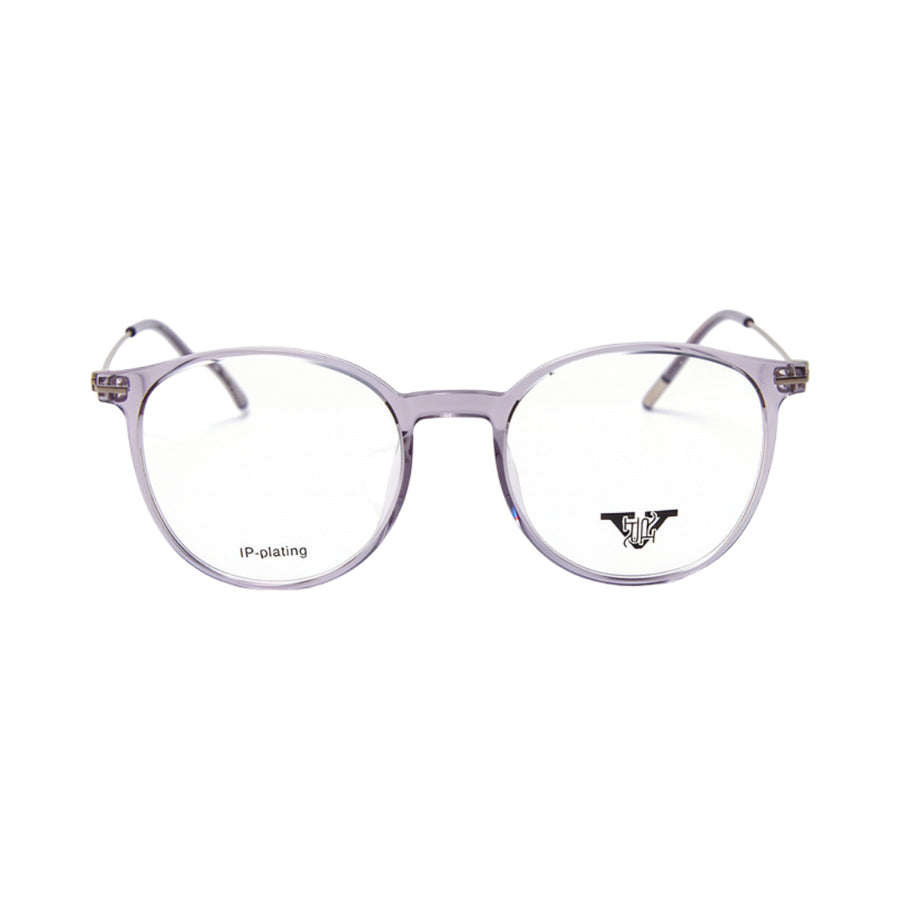 VANROSSI Women's Grey Round Eyeglass Frame