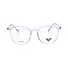 VANROSSI Women's Crystal Clear Round Eyeglass Frame