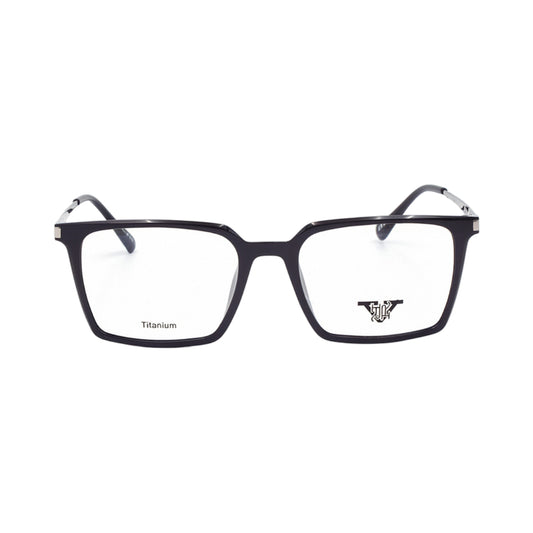 VANROSSI Men's Black Square Eyeglass Frame