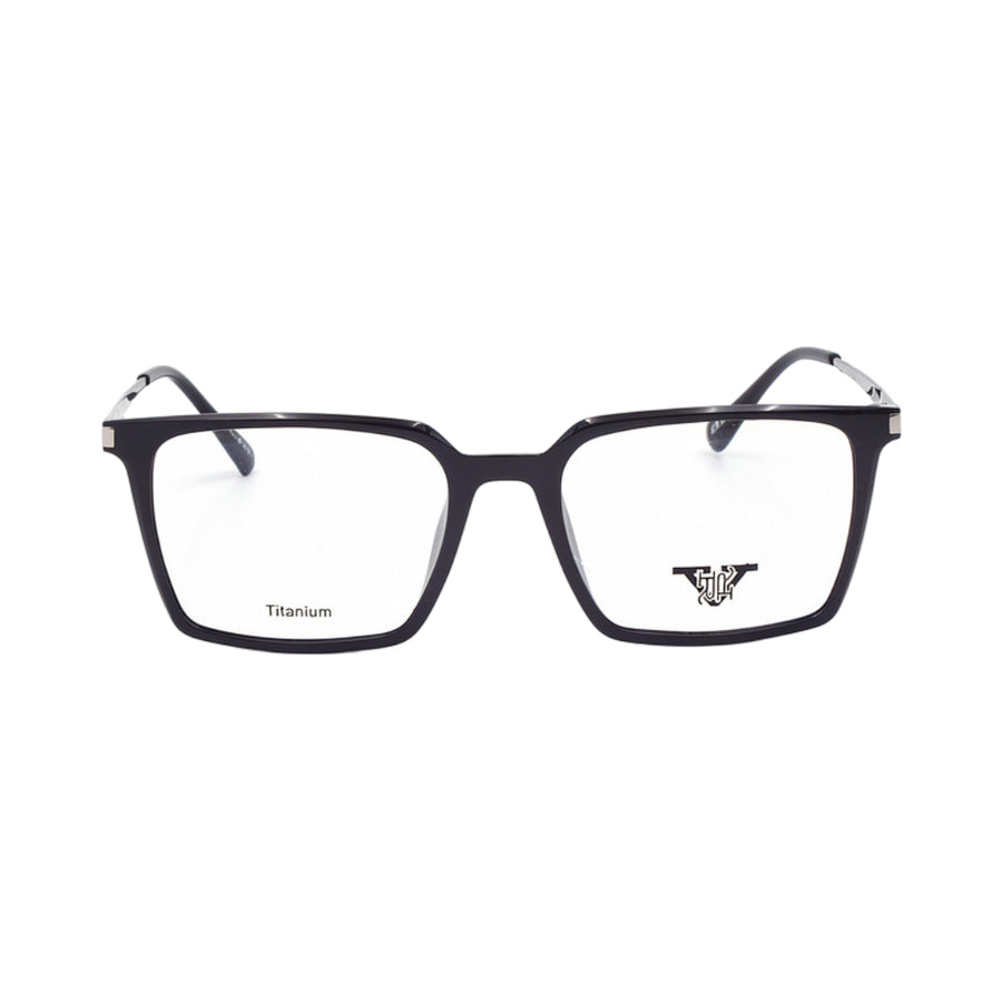 VANROSSI Men's Black Square Eyeglass Frame