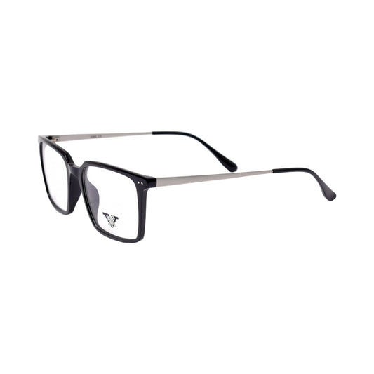 VANROSSI Men's Black Square Eyeglass Frame