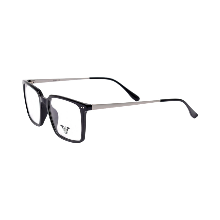 VANROSSI Men's Black Square Eyeglass Frame