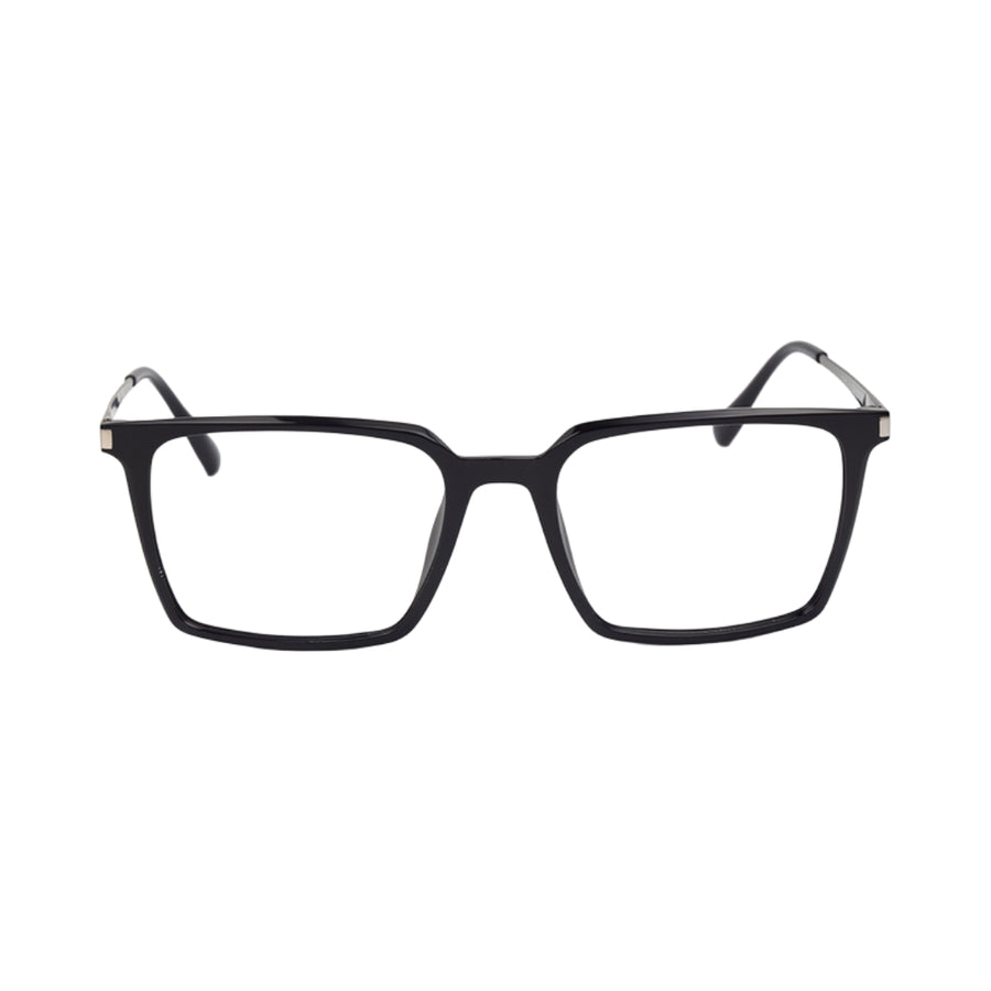 VANROSSI Men's Black Square Eyeglass Frame