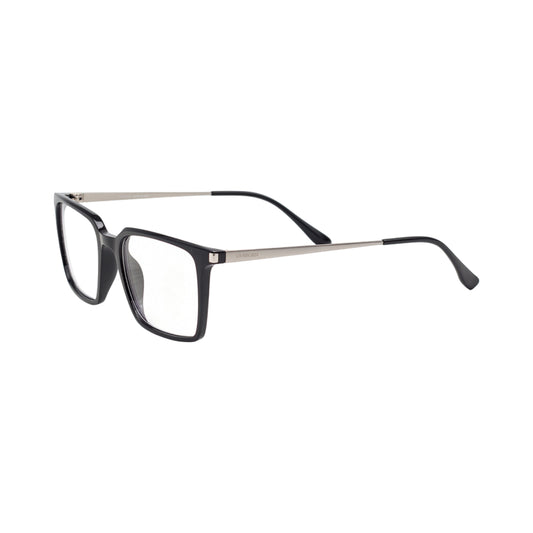 VANROSSI Men's Black Square Eyeglass Frame